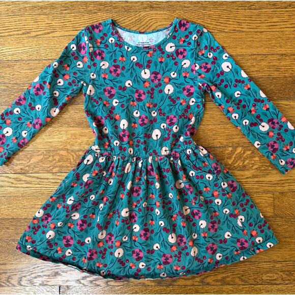 Garnet Hill Kids Girls' Floral & Fruit Dress Size 4-5 - Picture 1 of 4